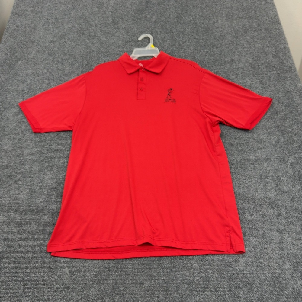 Lee Valley Golf Club Murray Golf Polo Mens XL Red Polyester Spandex Sporty